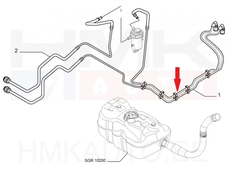 Kütusetorustik OEM Fiat Ducato 2006- 2,3JTD Euro4