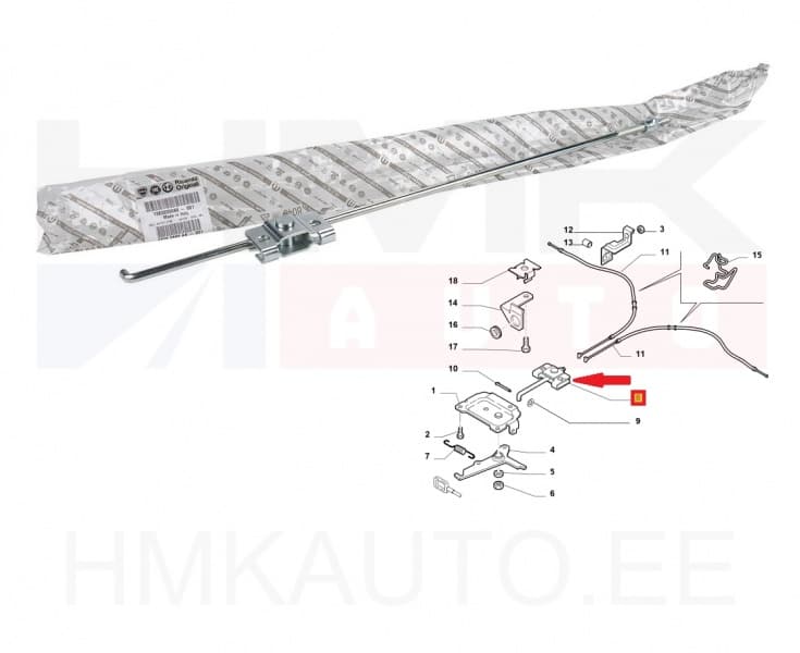 Seisupiduri reguleervarras OEM Jumper/Boxer/Ducato 2006- L2