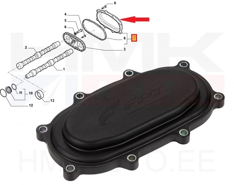 Nukkvõlli ketikaas OEM Fiat 2,3JTD
