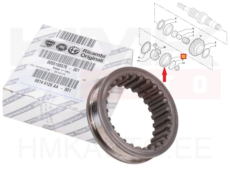 Sünkronisaatori muhv 5. käik OEM Fiat Doblo 09-