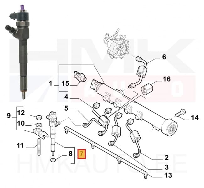 Pihusti OEM Fiat 2,0D