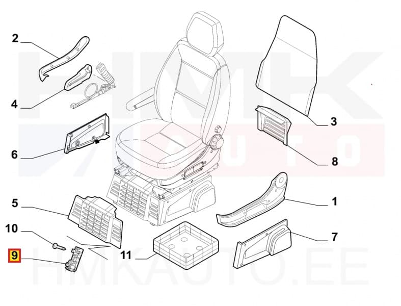 Istme küljeplastiku hing OEM Jumper/Boxer/Ducato 06-