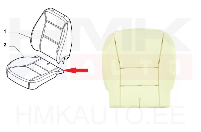 Istme padi Jumper/Boxer/Ducato 2006- (1-kohal.)