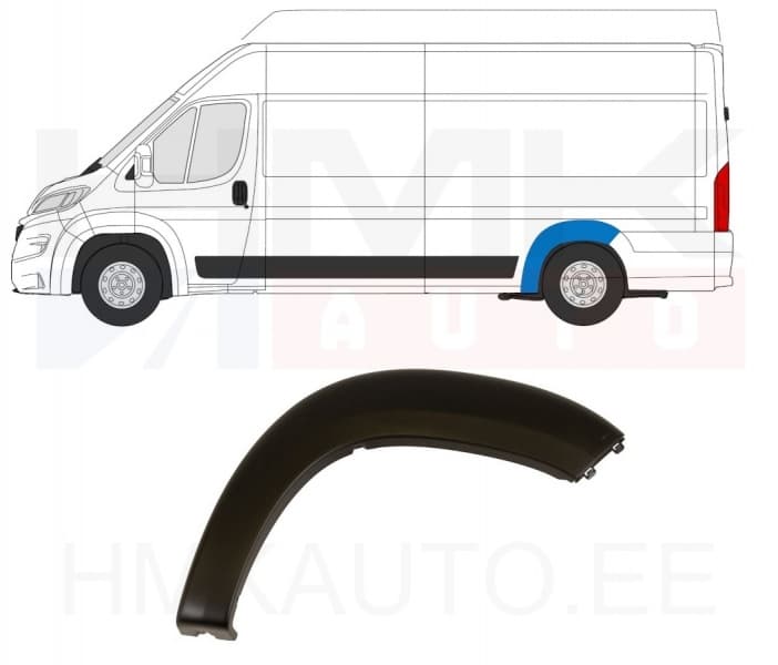 'Rattakoopa liist tagumine vasak OEM Jumper/Boxer/Ducato 2018-