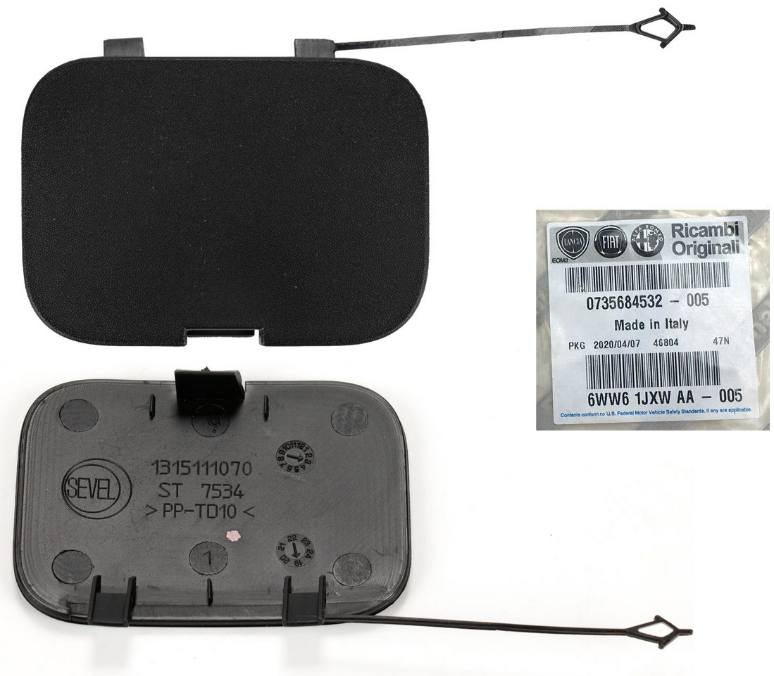 'Puksiirava kate esistanges OEM Jumper/Boxer/Ducato 2018- (must)