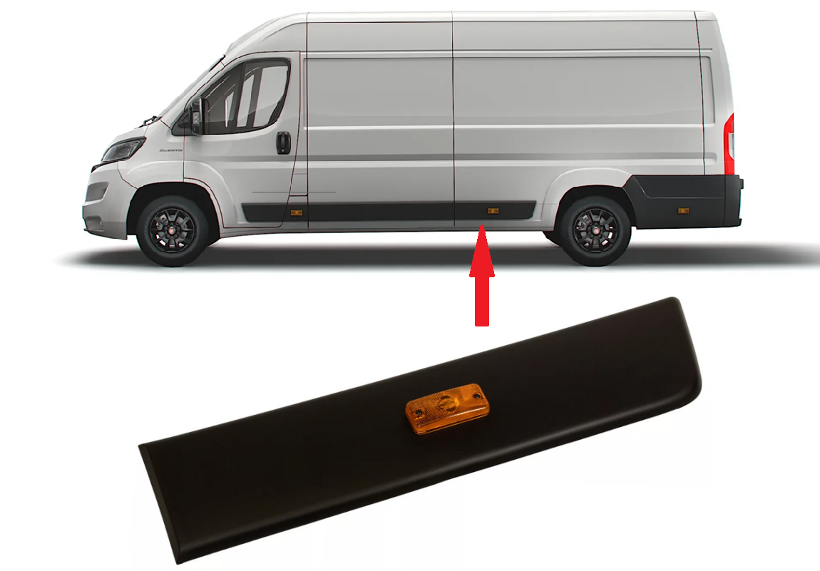 Külgpaneeli eesmine liist vasak OEM Jumper/Boxer/Ducato 2018- L4