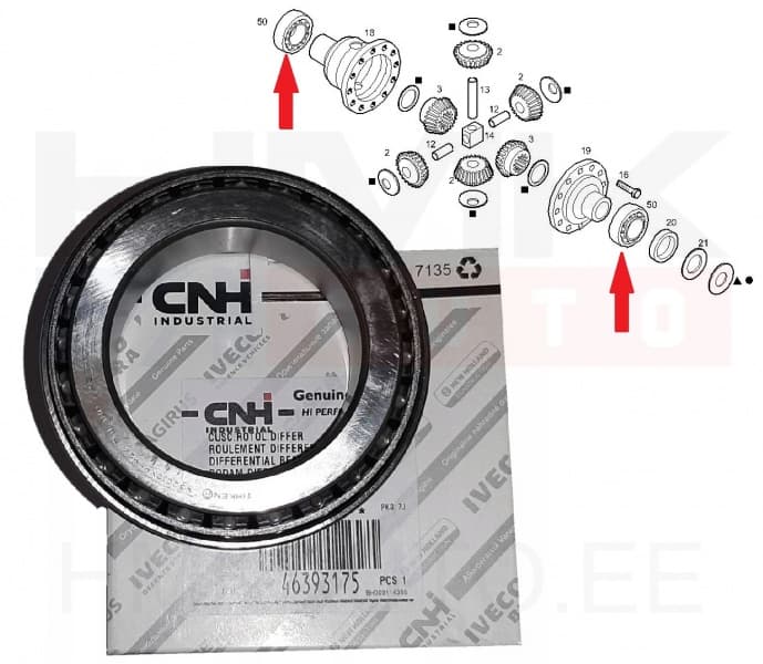 Reduktori laager OEM Iveco