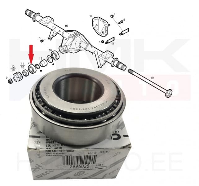 Reduktori laager OEM Iveco