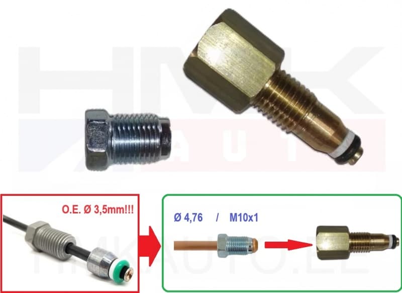 Vedrustuse hüdraulika toru liitmik Citroen C5