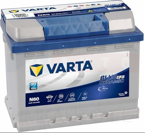 Aku "Varta Blue Dynamic" EFB Start-Stop Plus 60Ah