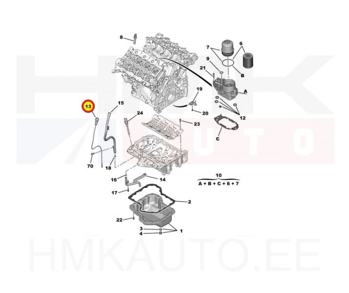 SOODUS!!! Õlivarras OEM Citroen C5,C6 / Peugeot 407 3,0HDI DT20C