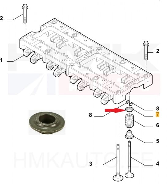 Klapivedru taldrik PSA 2,2HDi