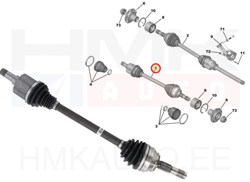 Veovõll komplektne vasak OEM Jumper/Boxer/Ducato 2,0BlueHDI(120kW) / 2,2BlueHDI(103/121kW) 2018- Euro6