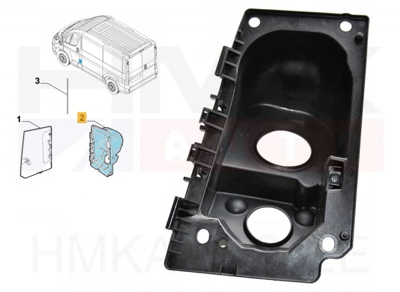 Kütuse täiteava korpus OEM Jumper/Boxer/Ducato 2016- (BlueHDi)