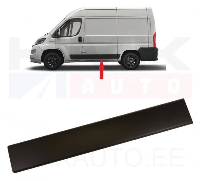 Liugukse/küljepaneeli liist vasak OEM Jumper/Boxer/Ducato 2018- (L1) (must)