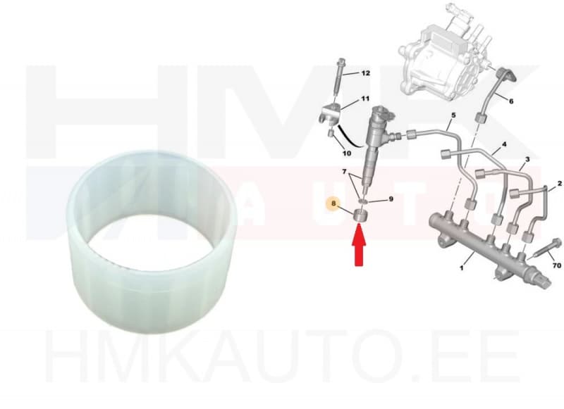 Pihusti kaitse OEM Citroen/Peugeot 1,6HDi Euro5-6