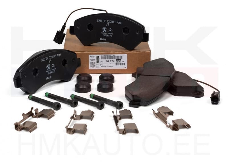 Piduriklotside komplekt eesmine OEM Jumper/Boxer/Ducato 2011- 16" ratas (2 anduriga)