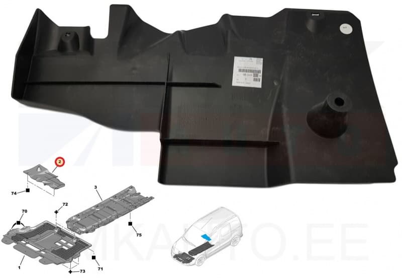 FAP filtri lisaaine paagi kaitse OEM Berlingo/Partner III 2008-