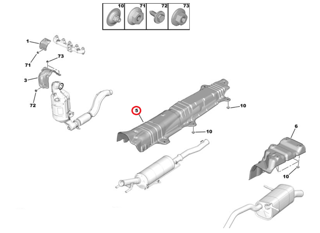 Summuti kuumaplekk OEM Citroen/Peugeot