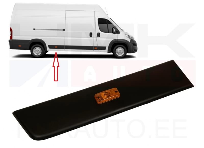 Külgpaneeli eesmine liist parem OEM Jumper/Boxer/Ducato 2018- L4 (must)