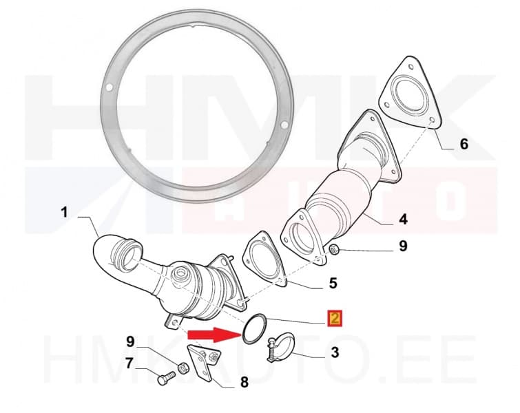Summuti tihend OEM Jumper/Boxer/Ducato 3,0HDI