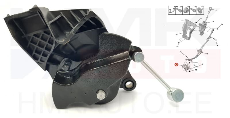 Käiguhoovastiku liigend OEM Citroen Berlingo/Peugeot Partner 2008- BE4 kkast