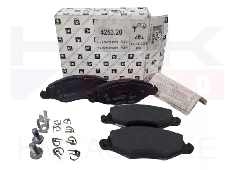 Piduriklotside komplekt eesmine OEM Peugeot 206