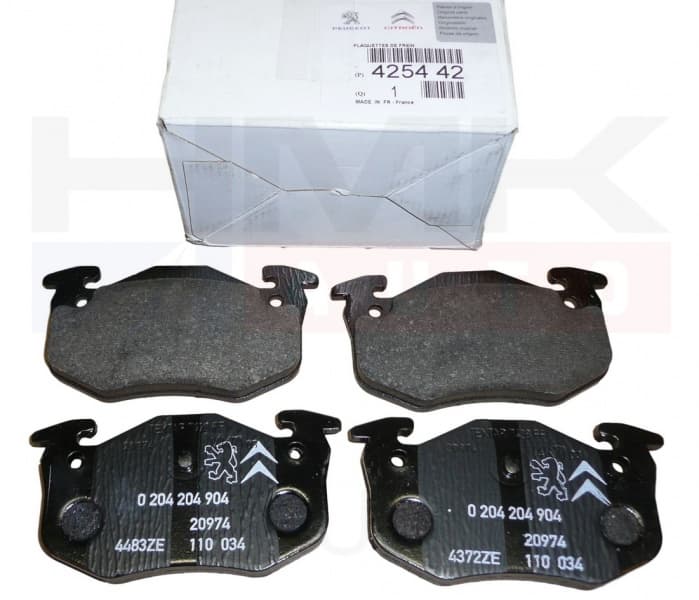Piduriklotside komplekt tagumine OEM Citroen Xsara; Peugeot 206/306