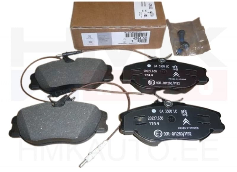 Piduriklotside komplekt eesmine OEM Jumpy/Expert/Scudo/806