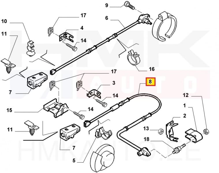 ABS andur eesmine OEM Citroen Jumpy/Peugeot 806, Expert