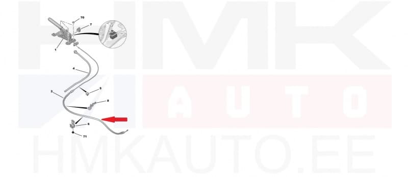 Seisupiduritross eesmine OEM Citroen DS3