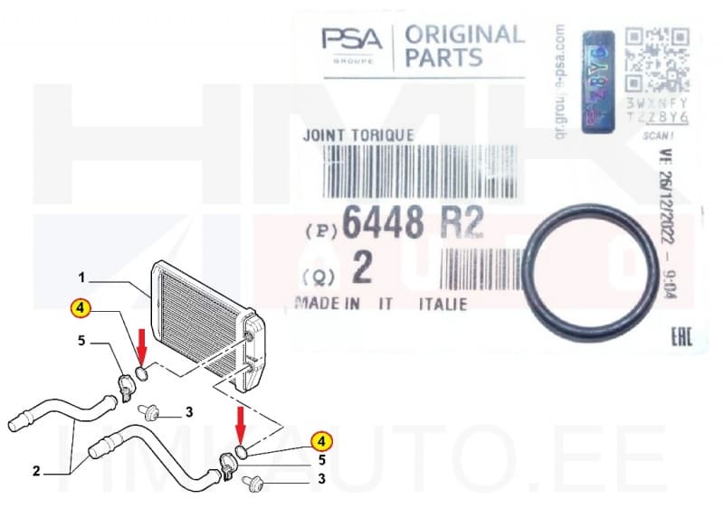 Tihend salongiradiaatorile OEM Jumper/Boxer/Ducato 06-