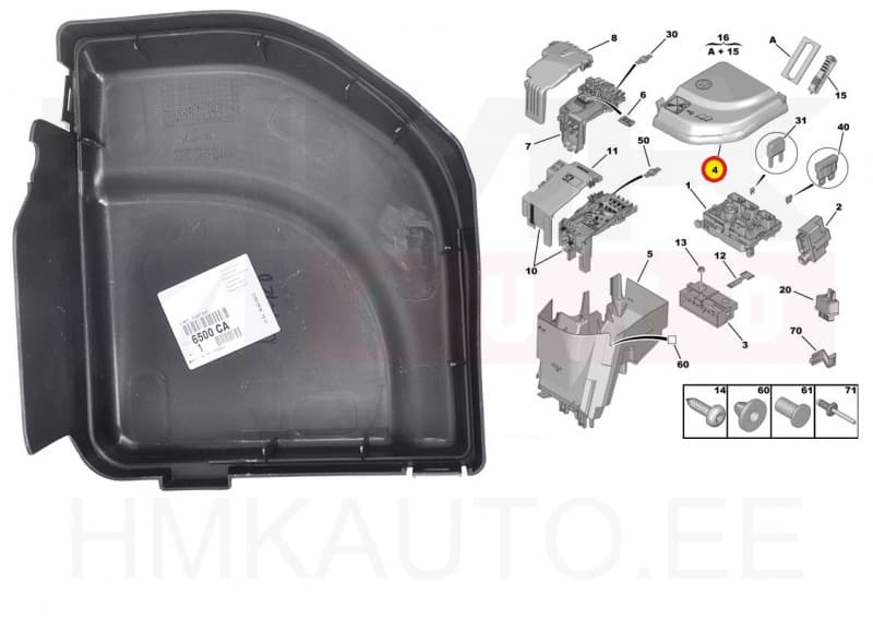 Kaitsmekarbi kaas OEM Citroen/Peugeot