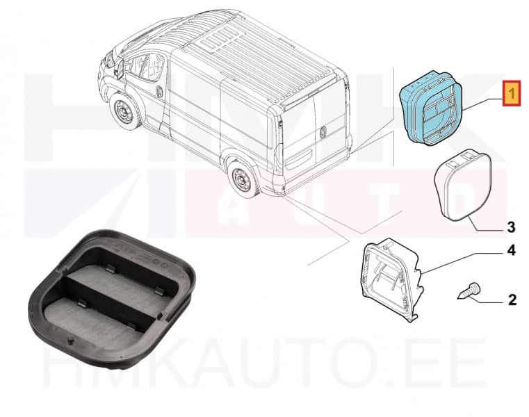 Kaubaruumi tuulutusklapp OEM Jumper/Boxer/Ducato