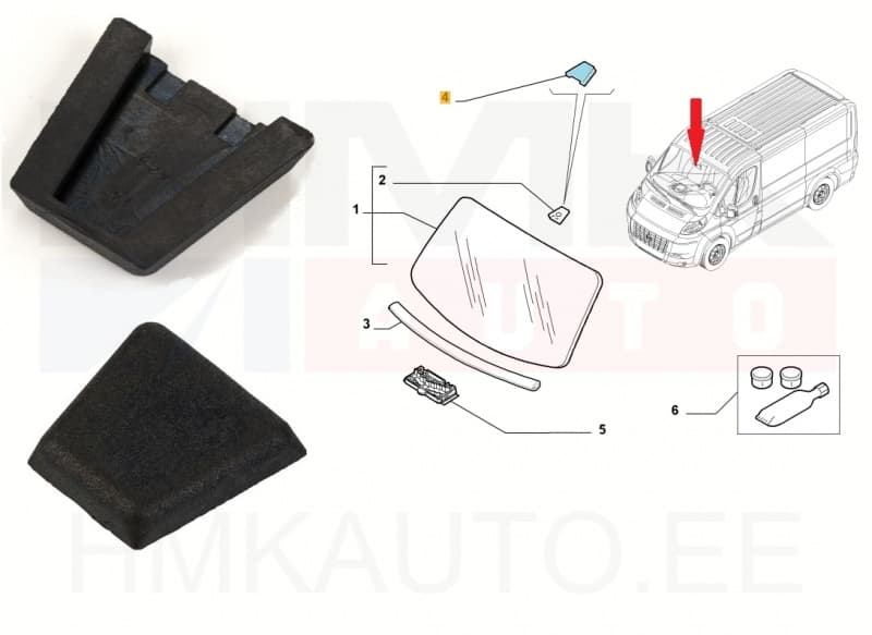 Sisepeegli kinnituse kate OEM Jumper/Boxer/Ducato 1994-2014