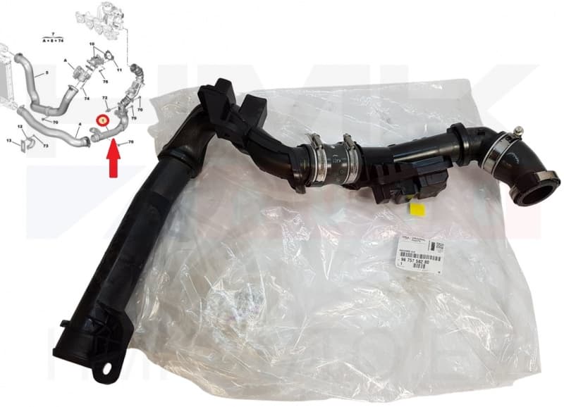 Turbo õhutoru OEM Citroen/Peugeot 2,0BlueHDi 2015-