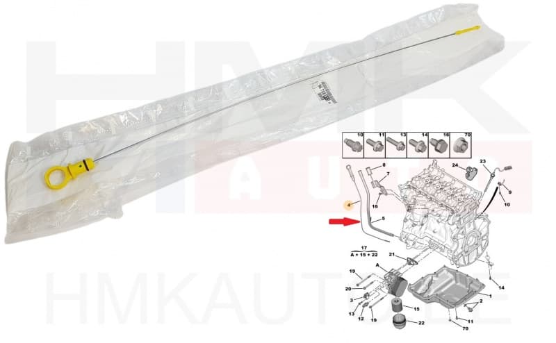 Õlivarras OEM Citroen/Peugeot 2,2HDI Euro5