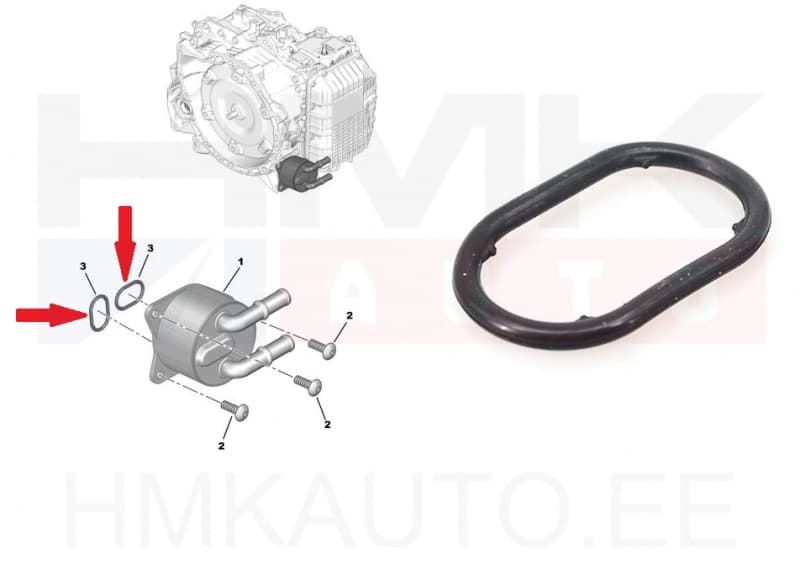 Käigukasti õlijahuti tihend OEM Citroen/Peugeot AT8 käigukast