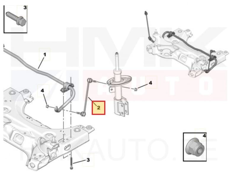 Stabilisaatori otsavarras eesmine OEM Jumpy/Expert/Spacetourer 2016-