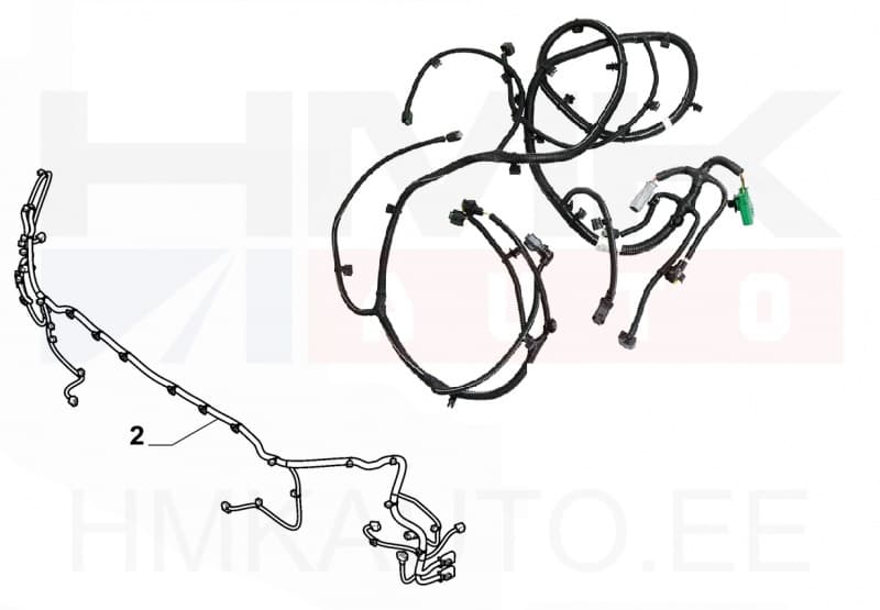 Parkimisandurite juhtmestik eesmine OEM Jumpy/Expert 2016 -