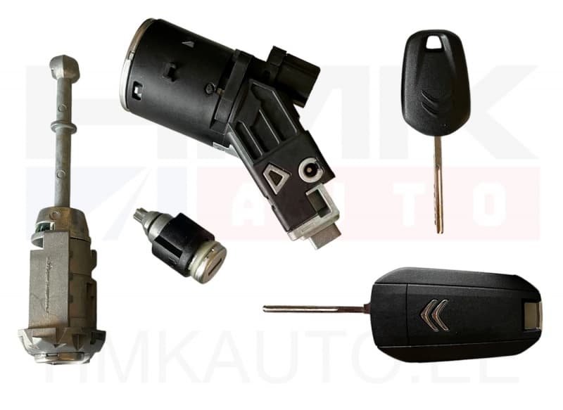 Lukkude komplekt koos süütelukuga OEM Citroen Berlingo 2018-/ Jumpy 2016-/C3 / C4