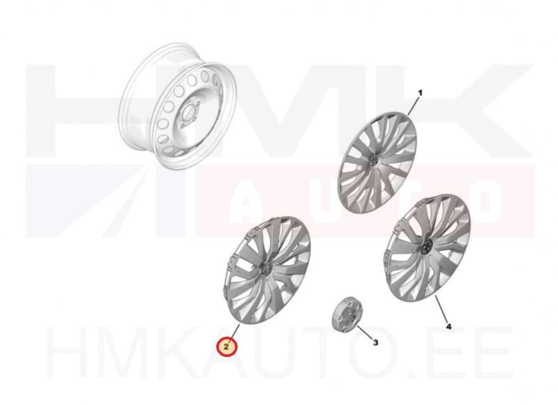 Ilukilp 16" OEM Peugeot Partner/Rifter 2018-