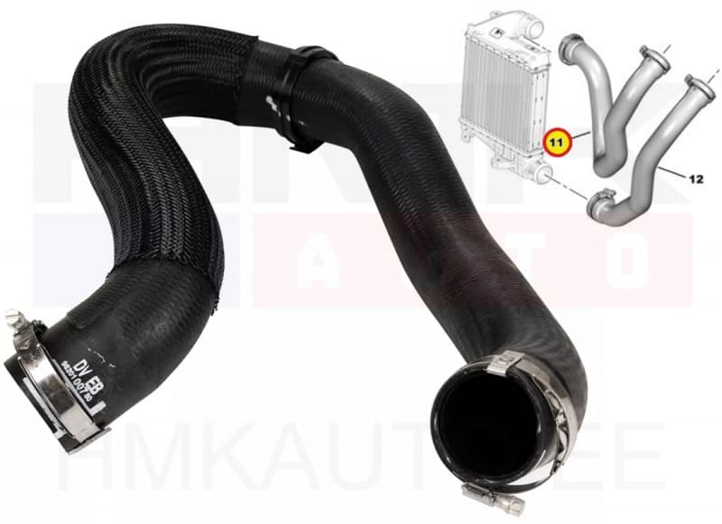 Turbo õhuvoolik OEM Citroen/Peugeot 1,2 EB2 / 1,5 DV5 / 1,6 DV6