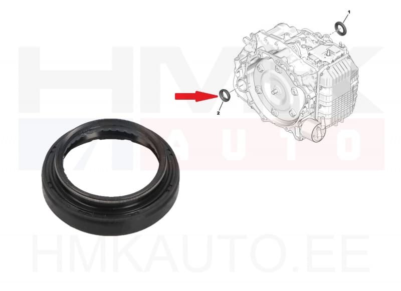 Veovõlli tihend parem OEM Citroen/Peugeot AT8 k.kast
