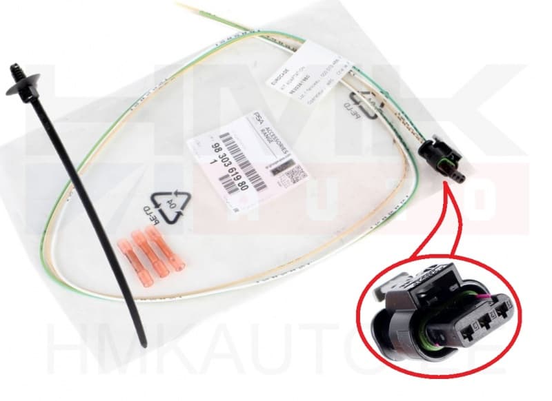 Kõrgusanduri pistik juhtmetega OEM Citroen/Peugeot 3-klemmi