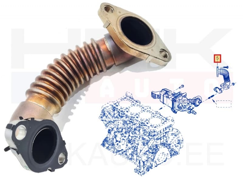 EGR toru OEM Renault Master 2,3DCI BiTurbo 2019- (M9T-726)