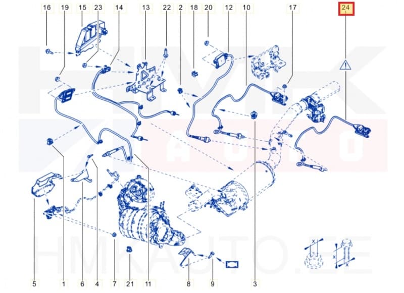 NOx andur tagumine OEM Renault Trafic 2,0DCi
