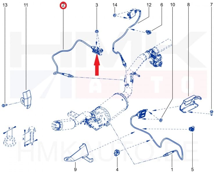 NOx andur tagumine OEM Renault Trafic 2,0DCi