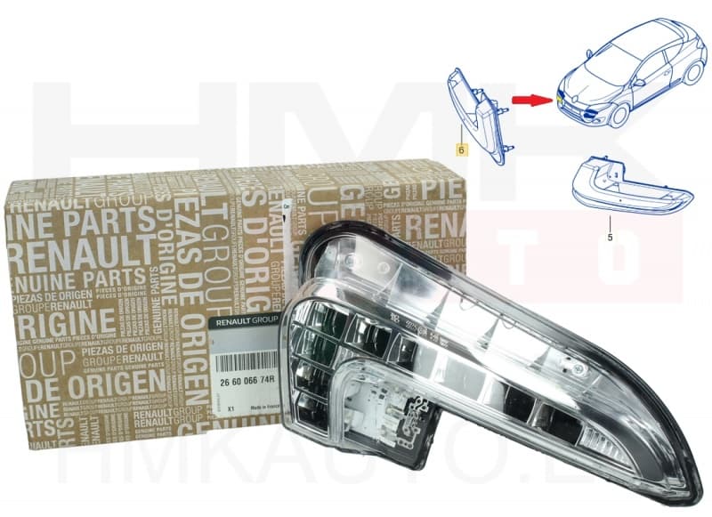 Päevasõidutuli LED parem OEM Renault Megane III