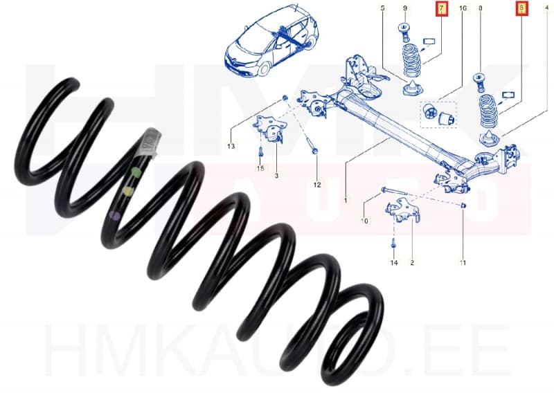 Keerdvedru tagumine OEM Renault Espace V, Scenic IV